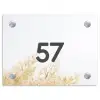 Pluimgras - Traditioneel Naambord Rechthoek middel -3d