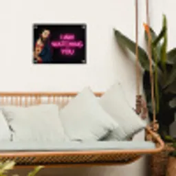 Man - Tekst - Neon tuinposter los doek klein -sfeer7