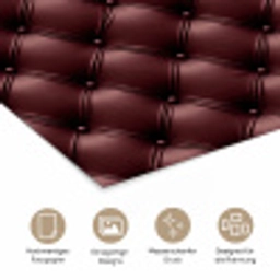 Leer - Patroon - Bordeaux poster papier klein 62 -tcloseup_DE