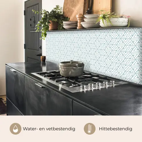 Patroon - Lijn - Design - Groen keuken achterwand 2 middel 871 -usp_NL
