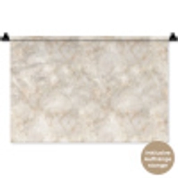 Lichtbeige - Goudbruine Nerven - Marmer Wandkleed katoen klein 269 -t3d_DE