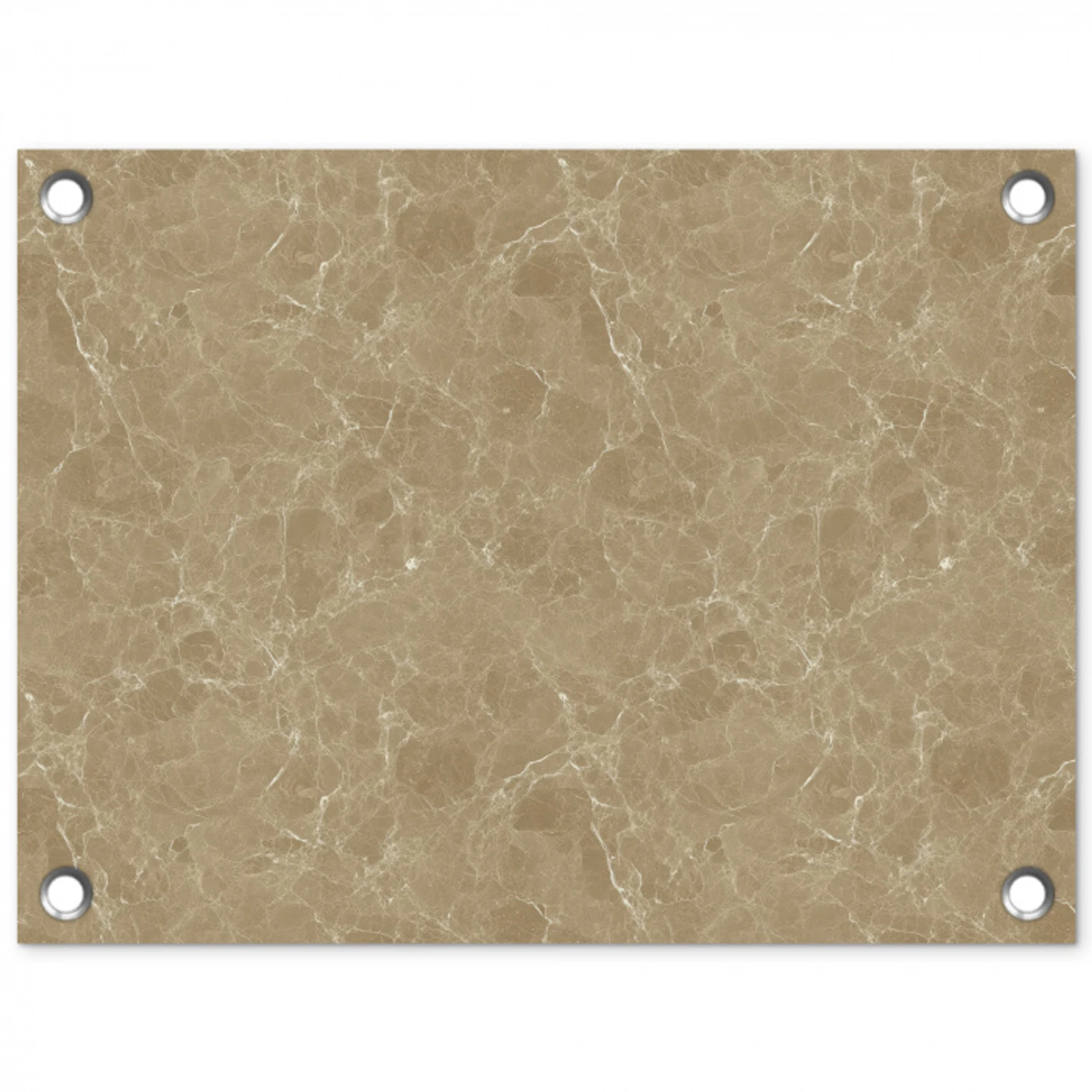 Beige - Marmer - Witte aders tuinposter los doek klein 239 -3d
