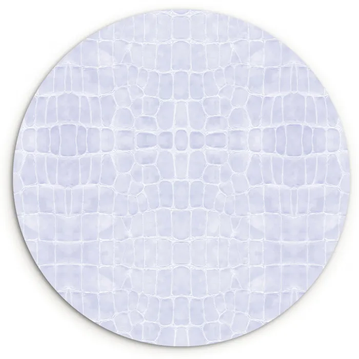 Krokodil - Leer - Lila - Paars Wandcirkel plexiglas klein 852 -3d