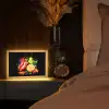 Paprika - Peer - Citroen - Graffiti - Verf - Abstract Light Box met kabel (Tafellamp) klein -sfeer1