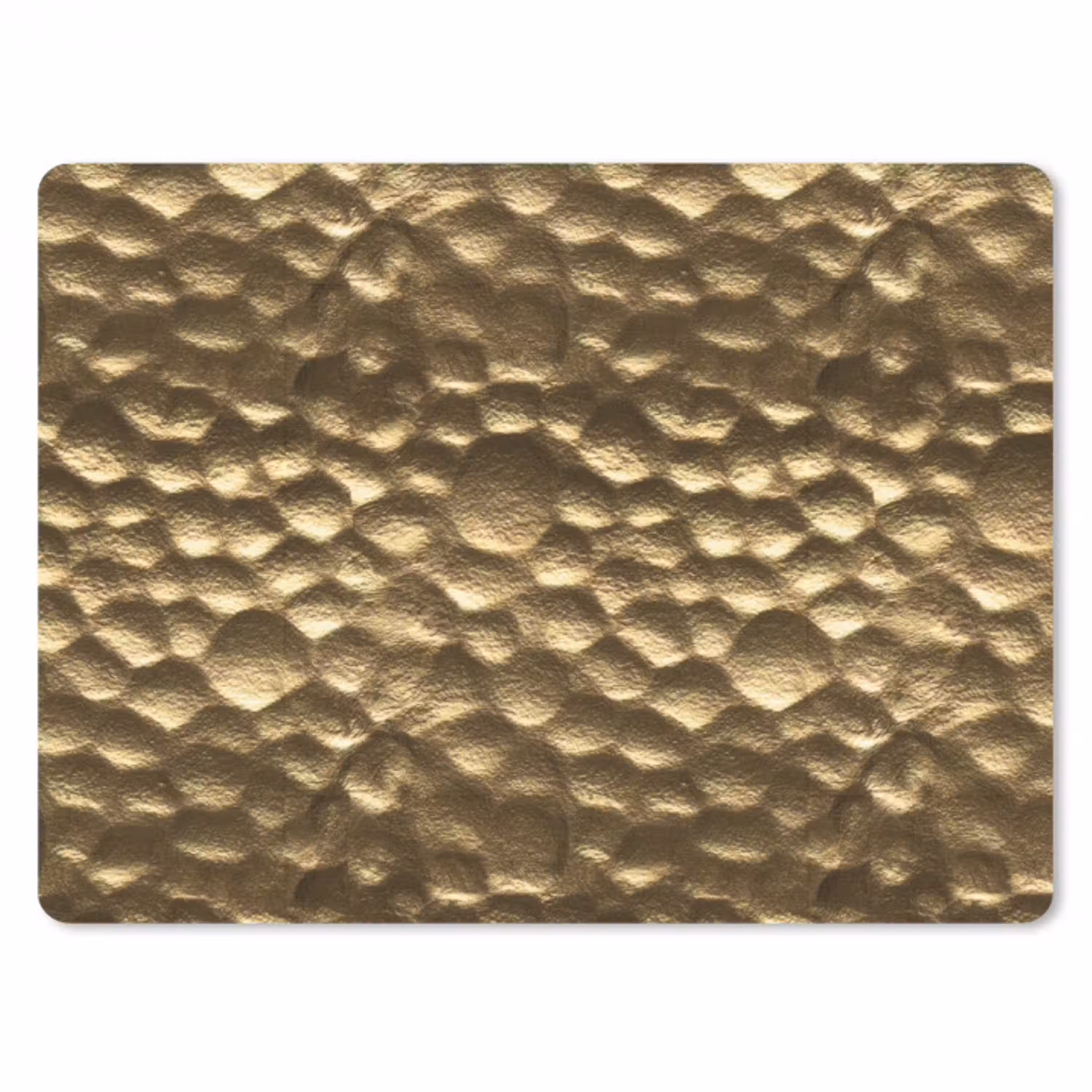 Gehamerd - Reliëf - Textuur - Bronsgoud muismat rubber klein 262 -3d