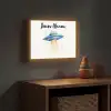 Ruimte - Ufo - Sterren Light Box met batterij (Wandlamp kind) middel -sfeer5_kind