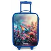 Vlinder flowers Kinderkoffer - Blauw klein -zz3dotto