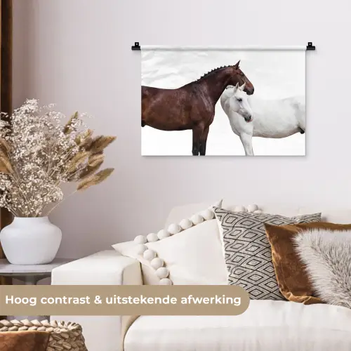 Paard - Modern - Balans Wandkleed katoen klein -sfeer1