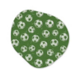 Voetbal - Sport - Groen Wandcirkel Organisch Forex 3mm klein 629 -3d