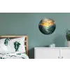 Vogels - Zon - Bomen - Groen Wandcirkel aluminium klein -slaapkamer