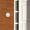 Beige golven - Sierlijk Naambord Hexagon klein -sfeer3-hexagon-XS
