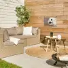 Uil - Bruin - Wit tuinposter los doek klein -sfeer4