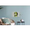 Vrouw - Bril - Verf Muursticker klein -plant