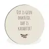 Bruin - Minimalistisch - Quote - Zomer Wandcirkel aluminium klein -3d