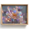 Bloem - Transparant - Pastelkleuren - Druppels Dienblad Rechthoek middel -z3d_shopping