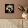 Boom - Kleurrijk - Bloemen - Zwart plexiglas 5mm klein -sfeer5