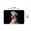 Kok - Rood - Kip Placemat vinyl groot -specs