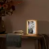 Bloemen - Wit - Vaas - Abstract Light Box met kabel (Tafellamp) klein -sfeer4