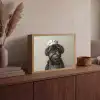 Kokskleding - Zwart - Hondje Light Box met batterij (Wandlamp) middel -sfeer2