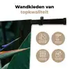 Paradijsvogel - Bloem - Exotisch Wandkleed katoen middel -sfeer2