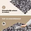 Spat - Stippen - Zwart - Wit Inductie beschemer met haakjes klein 777 -ky-schoon-nl