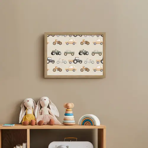 Retro - voertuigen - patroon Light Box met batterij (Wandlamp kind) middel -sfeer2_kind