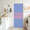 Ciao - Roze - Blauw - Golvend deurposter klein -sfeer5