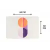 Cirkels - Abstract - Paars Placemat vinyl groot -specs