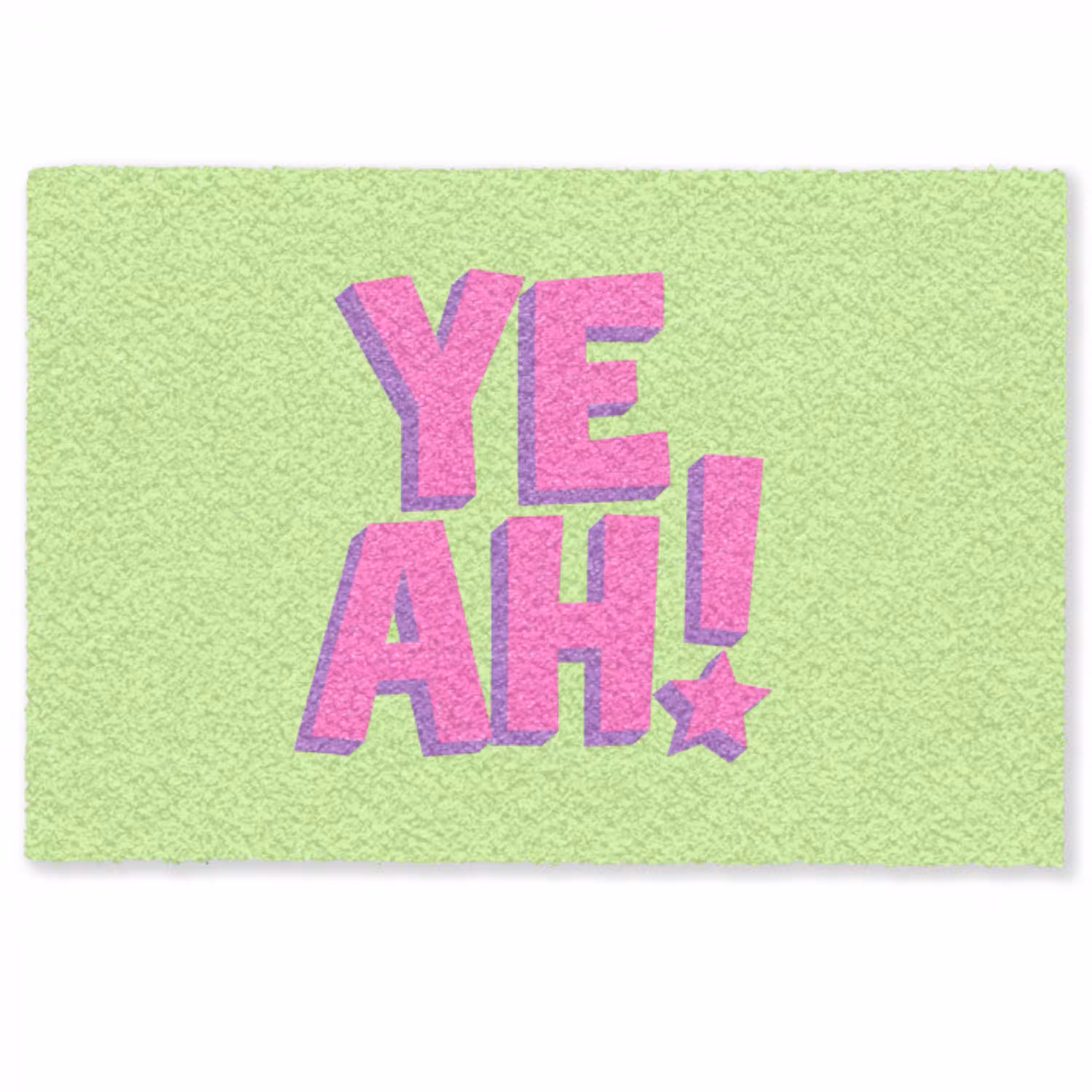 Groen - Neon - Quote Deurmat klein -zkaufland3d