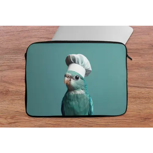 Parkiet - Vogel - Koksmuts - Cute laptophoes neopreen klein -tafel