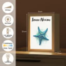 Zeester - Blauw - Spetters Light Box met kabel (Kinderlampje) klein -USP_NL