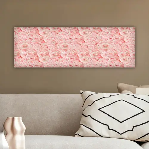 Vloeiend - Olieverf - Roze canvas 2cm klein 828 -sfeer3