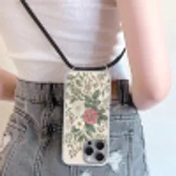 Romantisch - Design - Kleurrijk Hoesje iPhone 16 Pro Max met koord klein -sfeer5