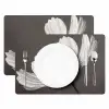 Bloem - Minimalistisch - Zwart - Wit Placemat vinyl groot -zzsfeer2_Kitchenyeah-website