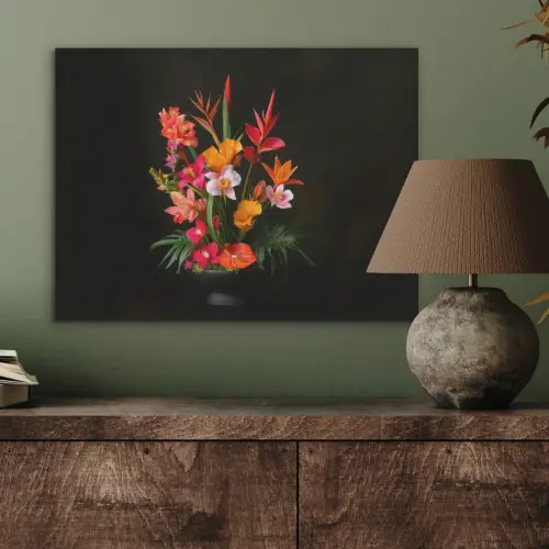 Boeket - Bloemen - Exotisch PET vilt klein -sfeer2