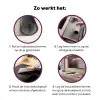 Cactus - Subtiel - Groen Inductie beschermer vinyl 3mm middel -zzzzzzz-cc-werking