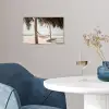 Hangmat - Palmbomen - Strand - Zee poster papier klein -sfeer3
