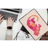 Tijger - Roze - Oranje laptophoes neopreen klein -bureau