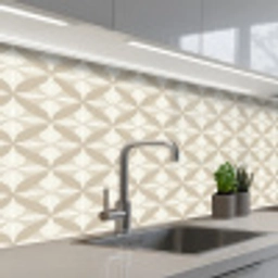 Patroon - Klassiek - Beige keuken achterwand 2 middel 871 -3d_schuin
