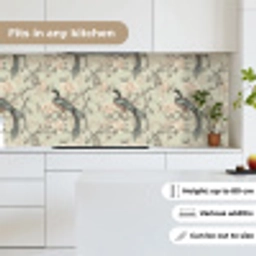 Bloem - Vogel - Kleurrijk keuken achterwand 2 middel 871 -sfeer4_UK