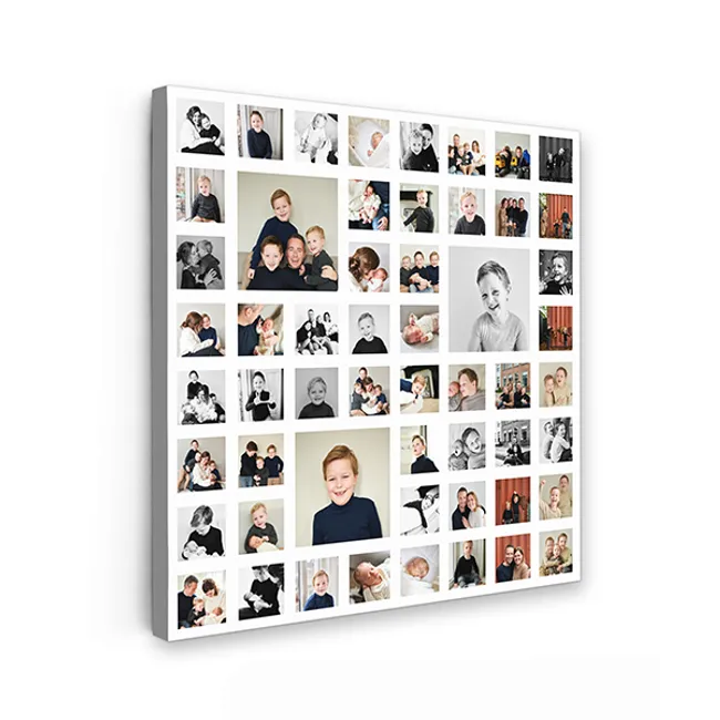 Leinwandcollage – 55 Fotos – Quadratisch