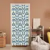 Flora - Modern - Blauw deurposter klein 289 -sfeer1