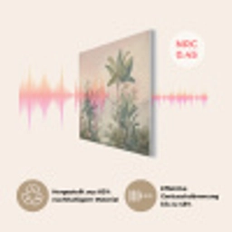 Tropisch landschap - palmbomen - Bloemen - Roze lucht PET vilt klein -USP_DE