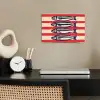 Sardines - Rood en beige strepen poster papier klein -sfeer1