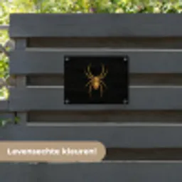 Spin - Goud - Minimalistisch - Poten tuinposter los doek klein -sfeer3