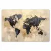 Wereldkaart - Goud - Zwart - Abstract Placemat vinyl groot -zzsfeer1_Kitchenyeah-website