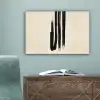 Penseelstreken - Verticaal - Zwart canvas 2cm klein -sfeer4