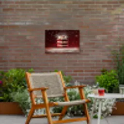 Rode - Velvet - Taart - Eten Tuinposter op houten frame 2 cm dik klein -sfeer3