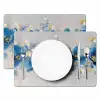 Bloemen - Blauw - Abstract Placemat vinyl groot -zzsfeer2_Kitchenyeah-website
