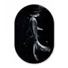 Koi - Vissen - Water - Zwart Wandcirkel Ovaal Forex klein -3d